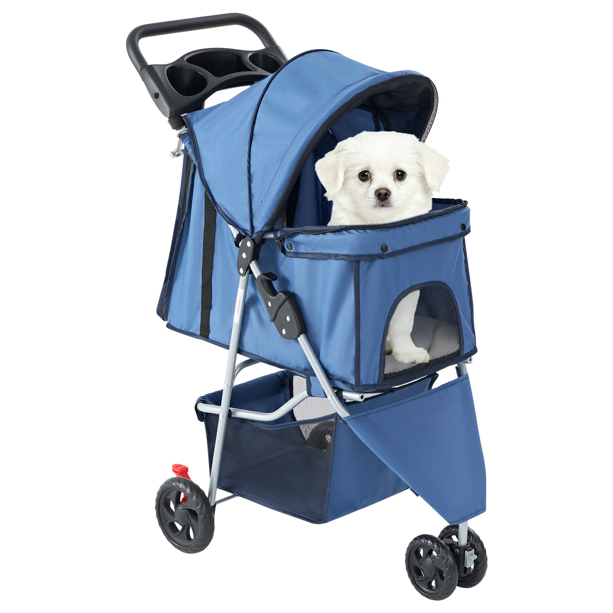 Sturdy Three Wheel Foldable Pet Stroller For Leisure Walks