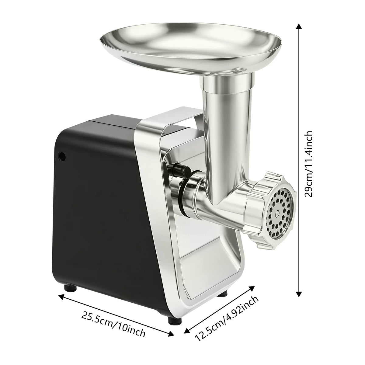 Bymaocar Electric Meat Grinder With 3 Blades And Sausage Attachment