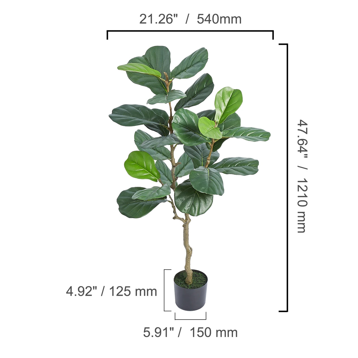 SucceBuy Artificial Olive Tree With Secure Anti Tip Base