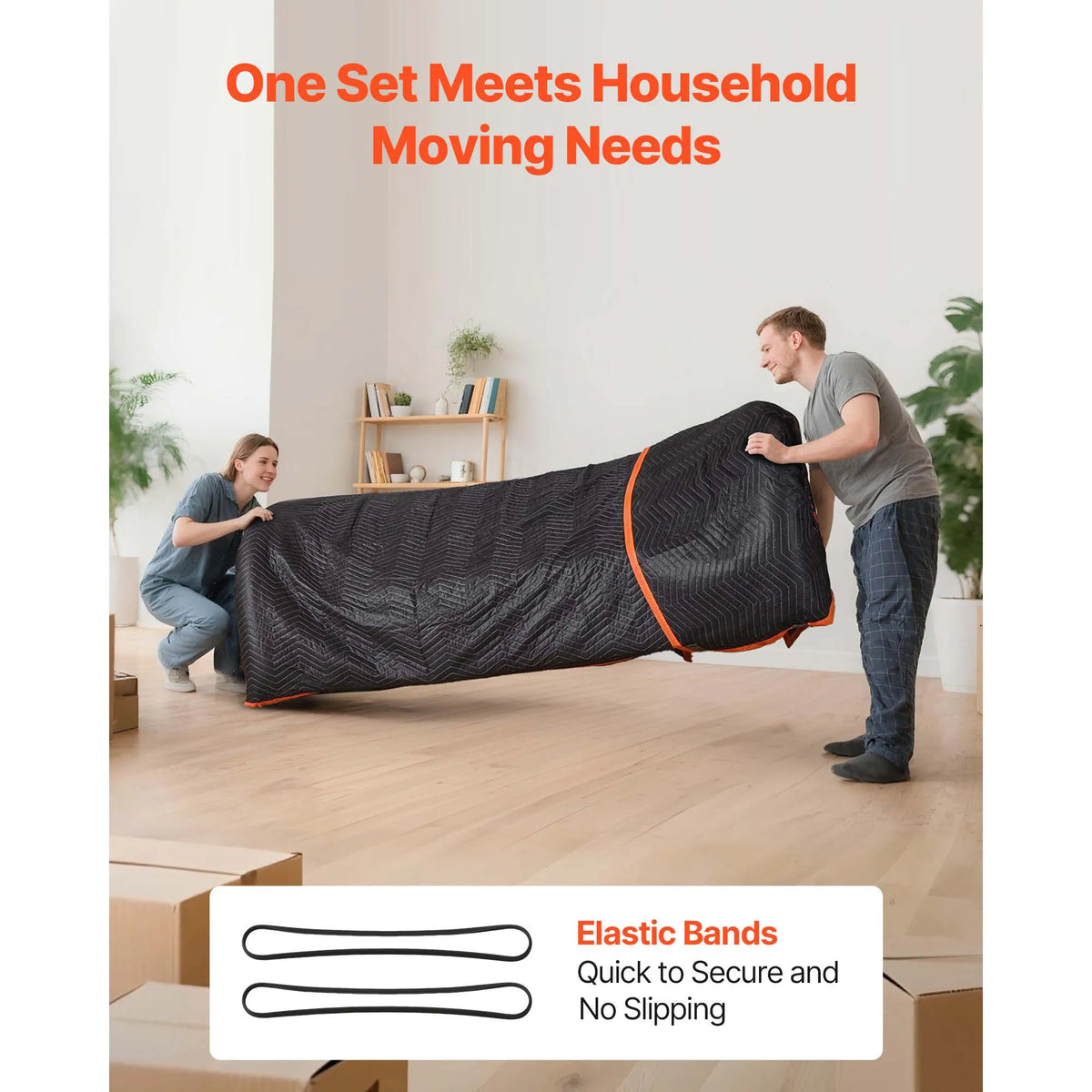 Premium Padded Moving and Packing Blankets with Cotton Filling