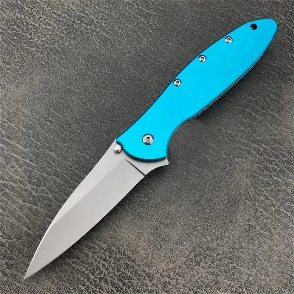 KS 1660 Ken Onion Leek Assisted Flipper Knife Stainless Blade