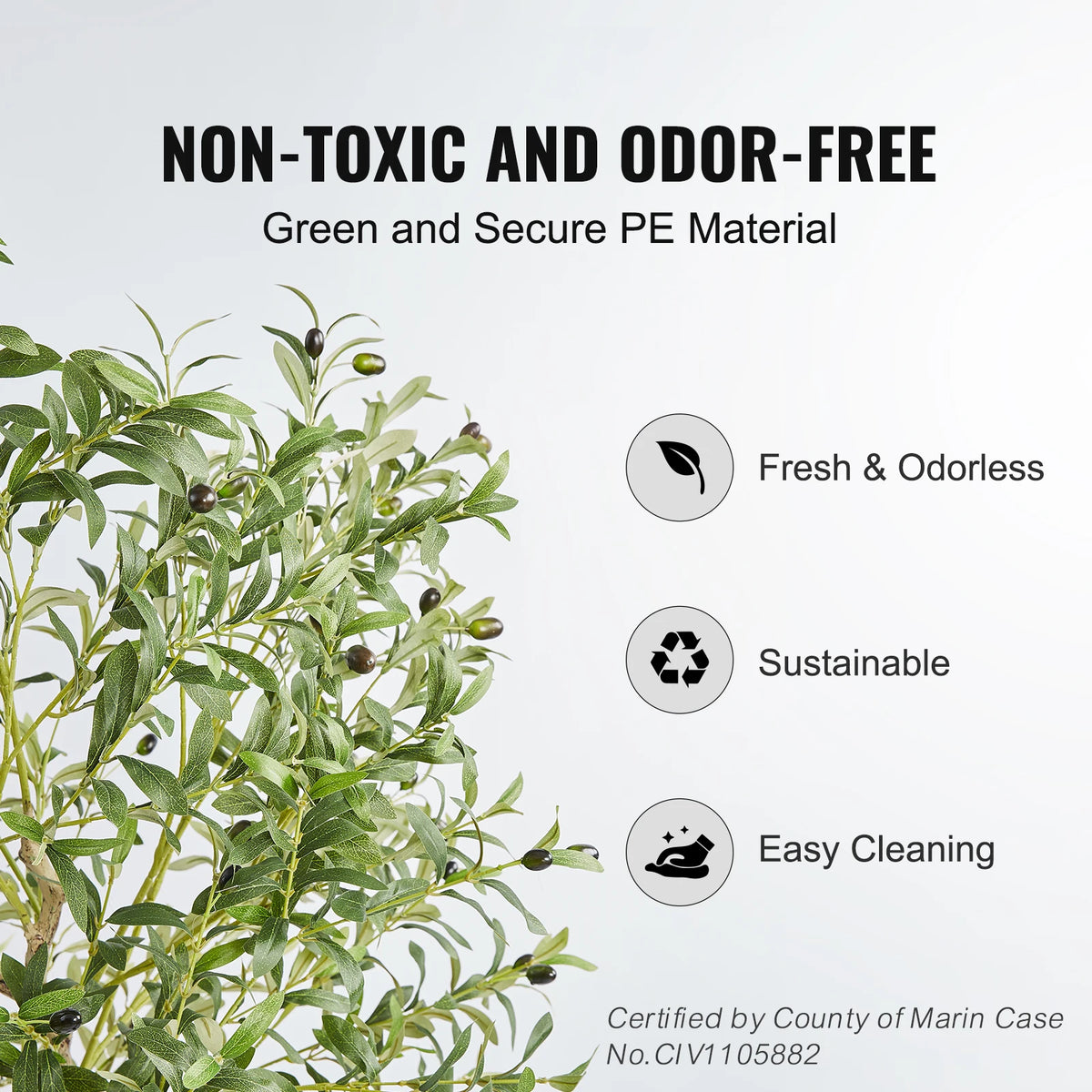 SucceBuy Artificial Olive Tree With Secure Anti Tip Base