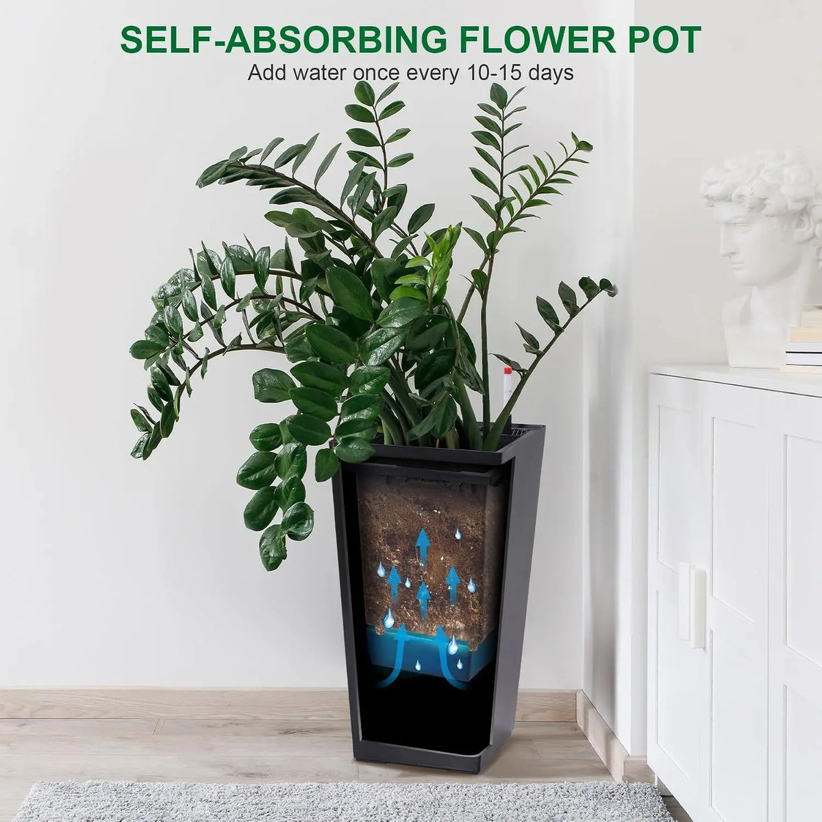 Twister Ck Self Watering Indoor Outdoor Garden Planter Set