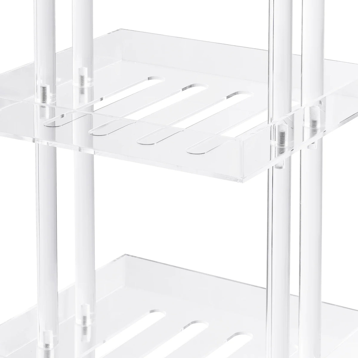 Bymaocar Three Tier Acrylic Shower Organizer Freestanding Corner Caddy