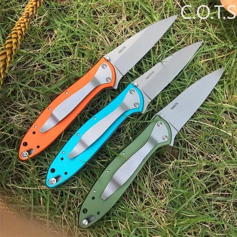 KS 1660 Ken Onion Leek Assisted Flipper Knife Stainless Blade
