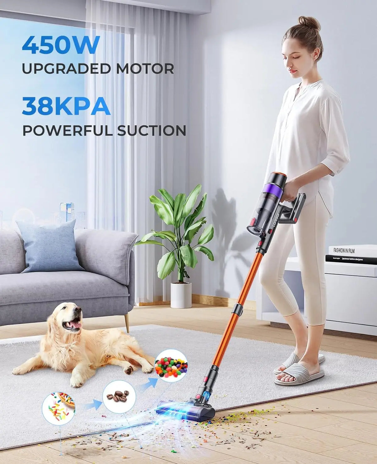 Laresar Elite 8 Cordless Vacuum Cleaner With HEPA Filtration