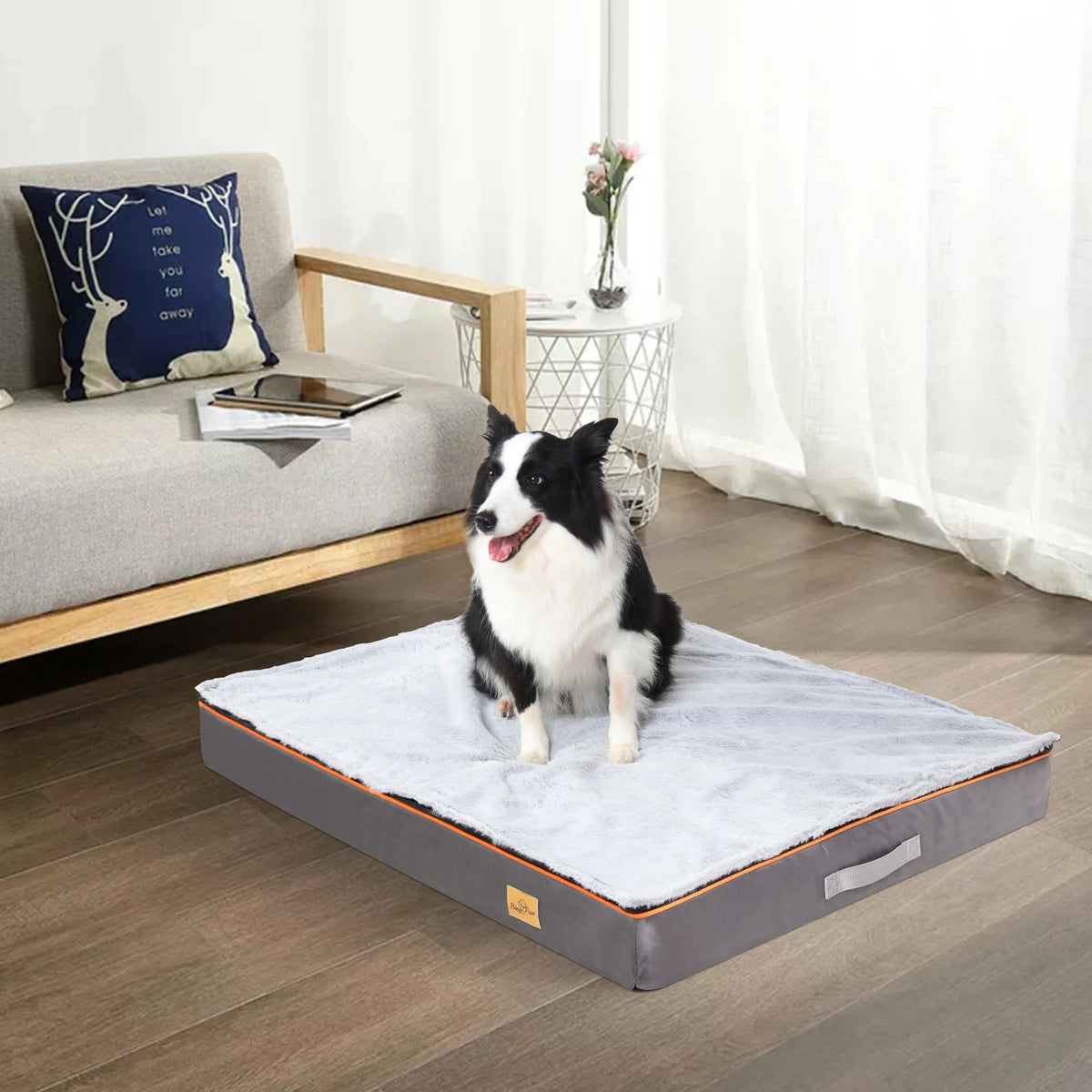 Bingopaw Orthopedic Foam Dog Bed With Washable Cover