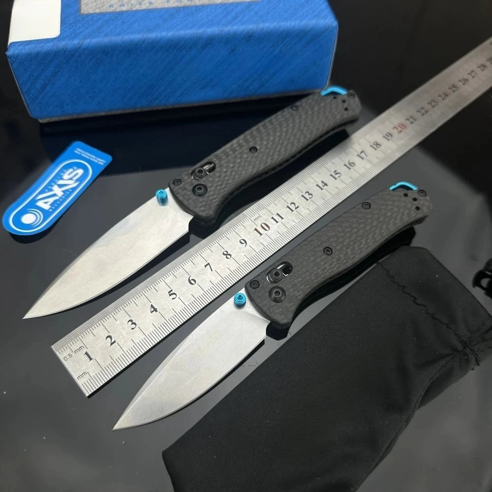 BM Bugout Folding Pocket Knife Carbon Fiber Handle AXIS Lock