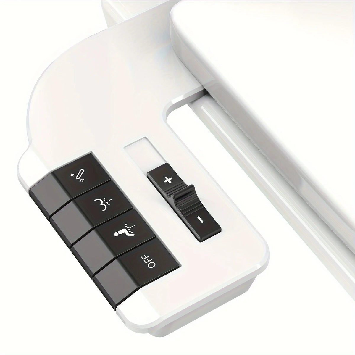 Non Electric Dual Nozzle Bidet Attachment With Adjustable Pressure Control