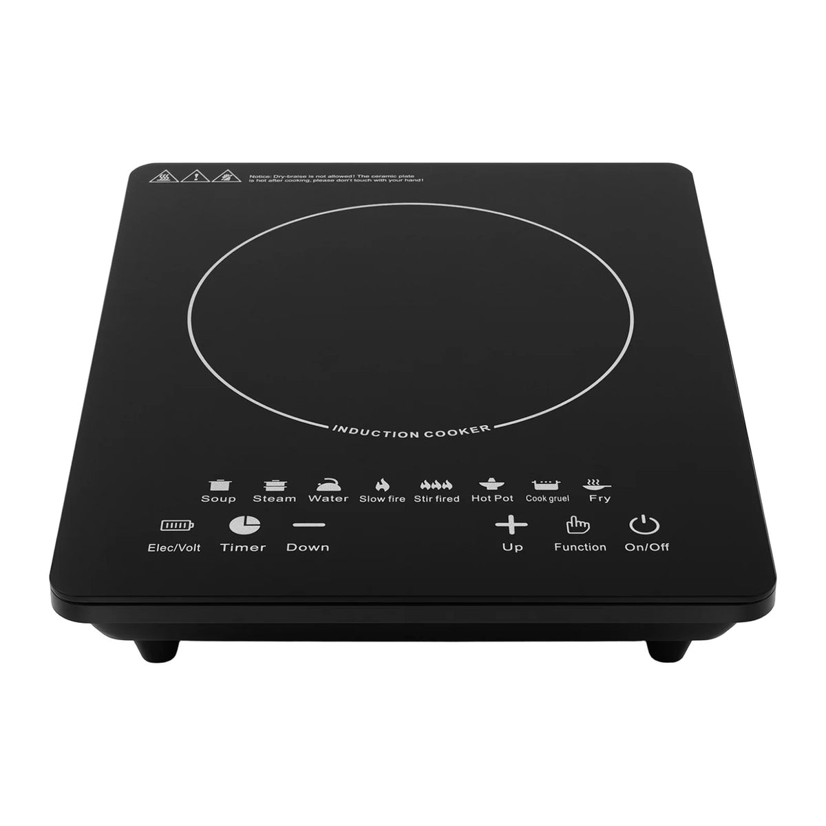 Sweetmile Portable Induction Cooktop With Eight Power Levels And Timer