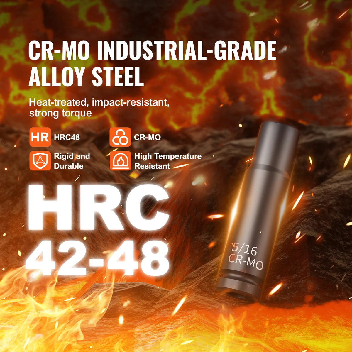 SucceBuy Impact Socket Set With Deep And Shallow Sockets