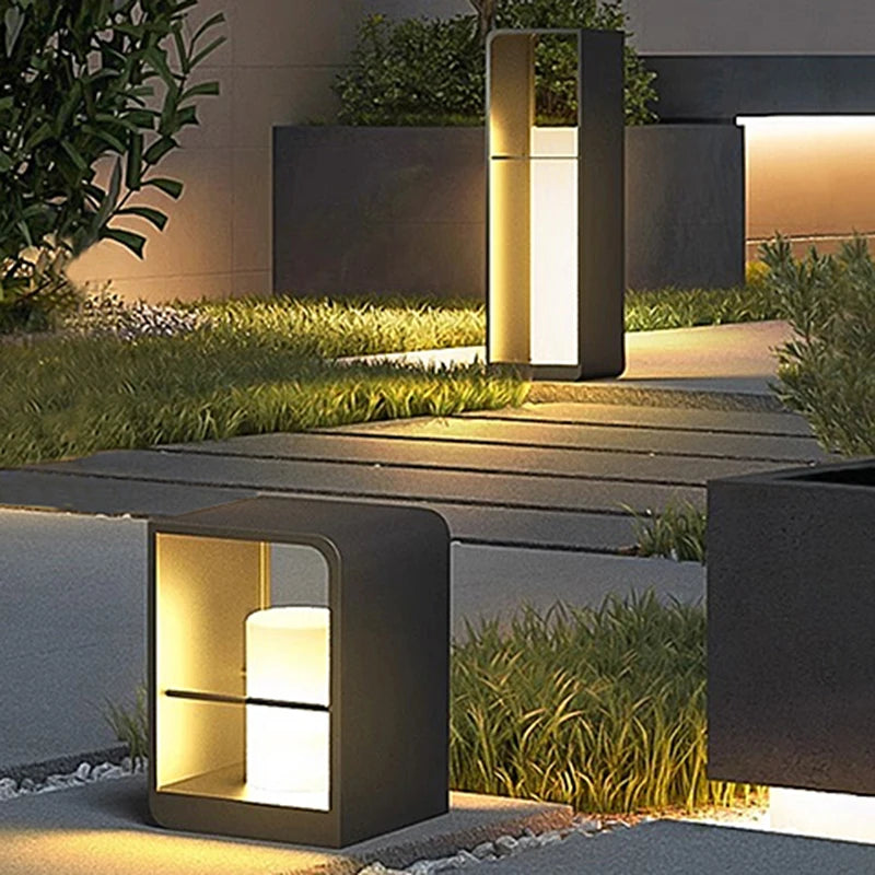 Outdoor Solar LED Floor Lamp for Lawn and Courtyard Lighting