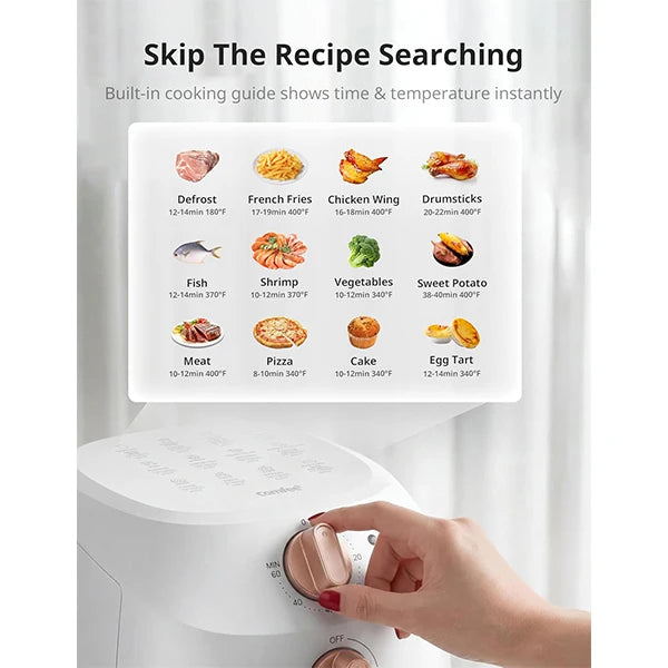 Comfee Midea Air Fryer 12 Presets Adjustable Temperature Control