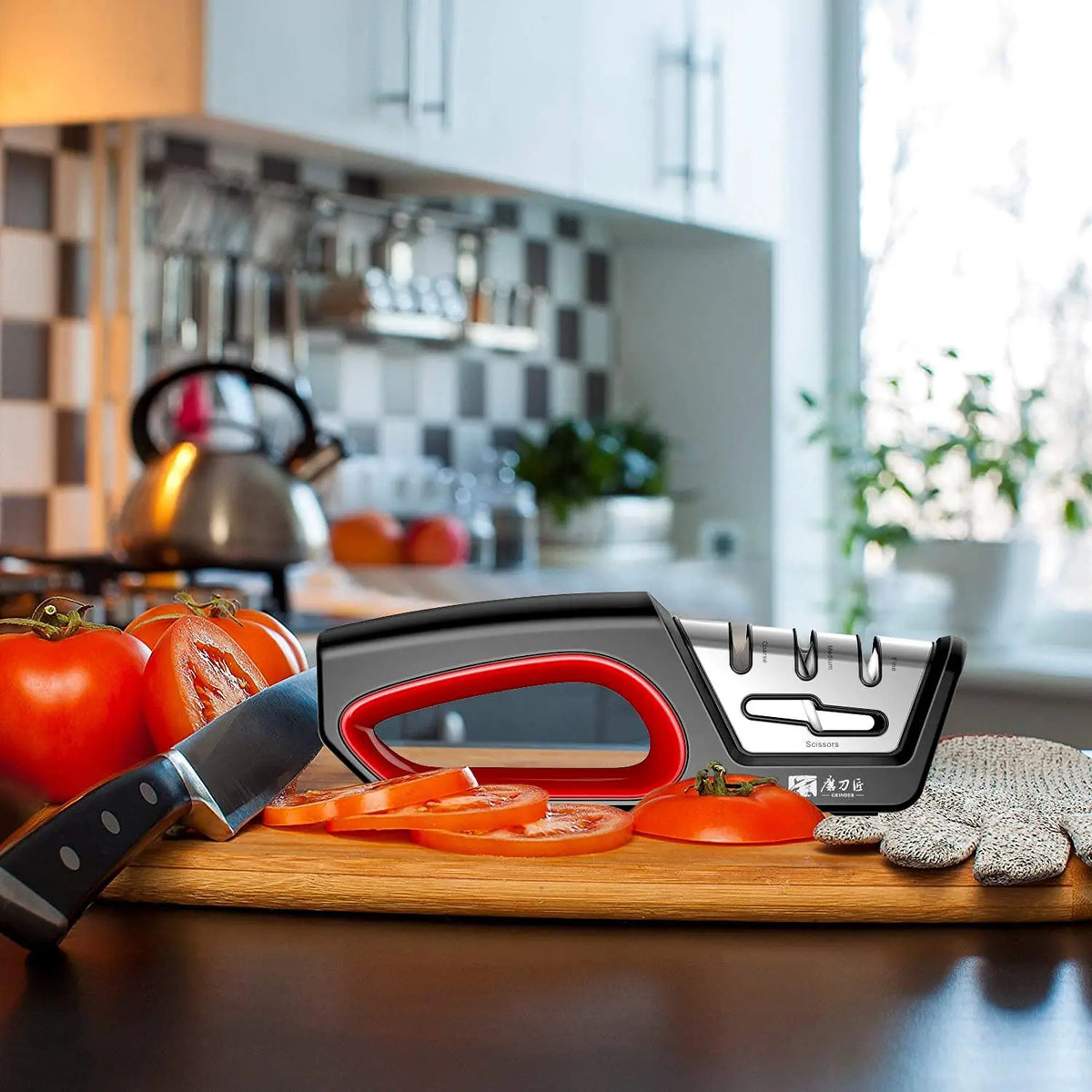 GRINDER Four In One Knife Sharpener For Knives And Scissors
