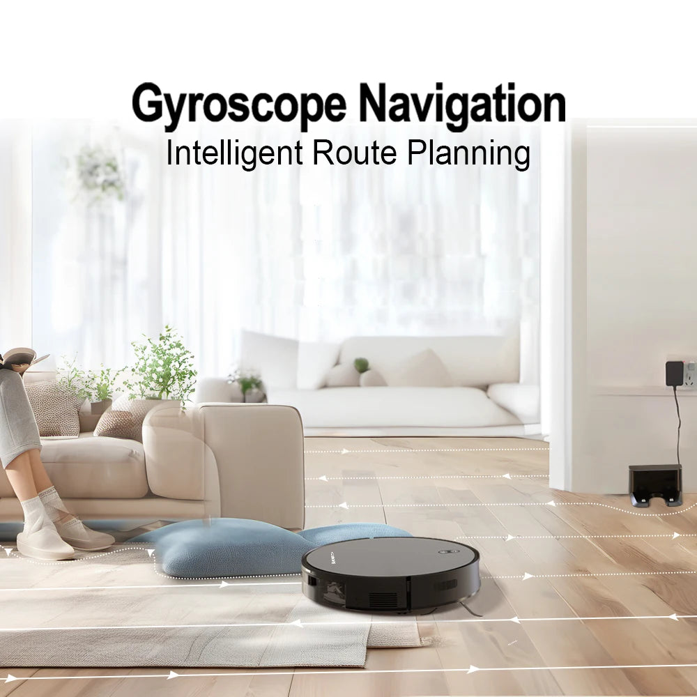 BOAIMORE Robot Vacuum Mop With 6000Pa Suction And Smart Mapping
