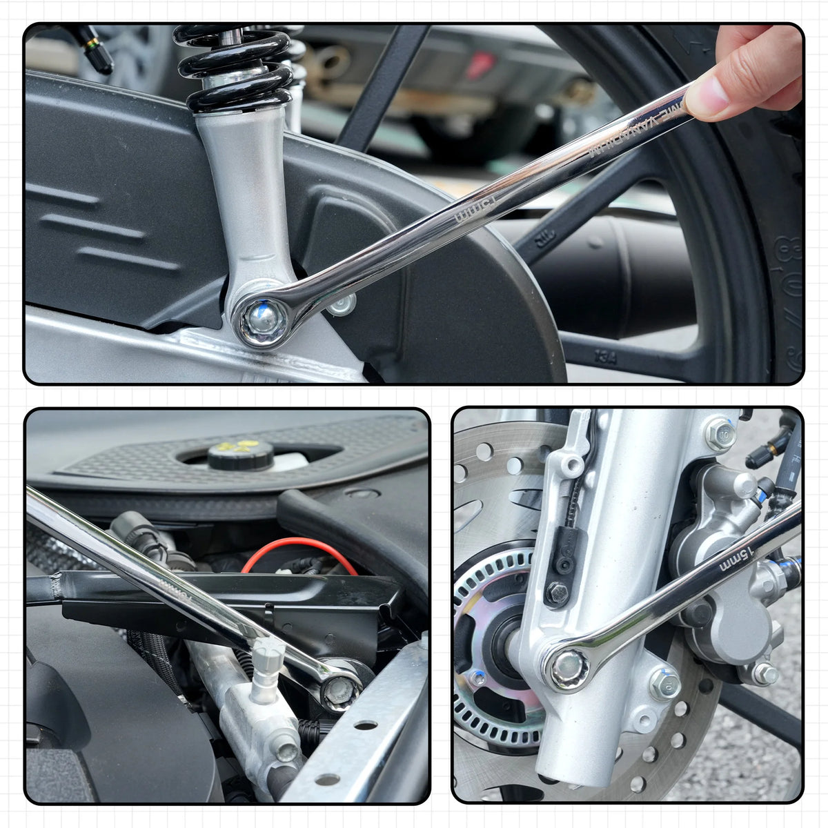SHINYORK Extra Long Combination Wrench Set Durable CRV Steel