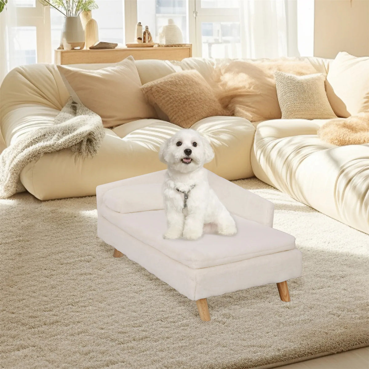 Bingopaw Elevated Pet Bed With Waterproof Cotton Pad