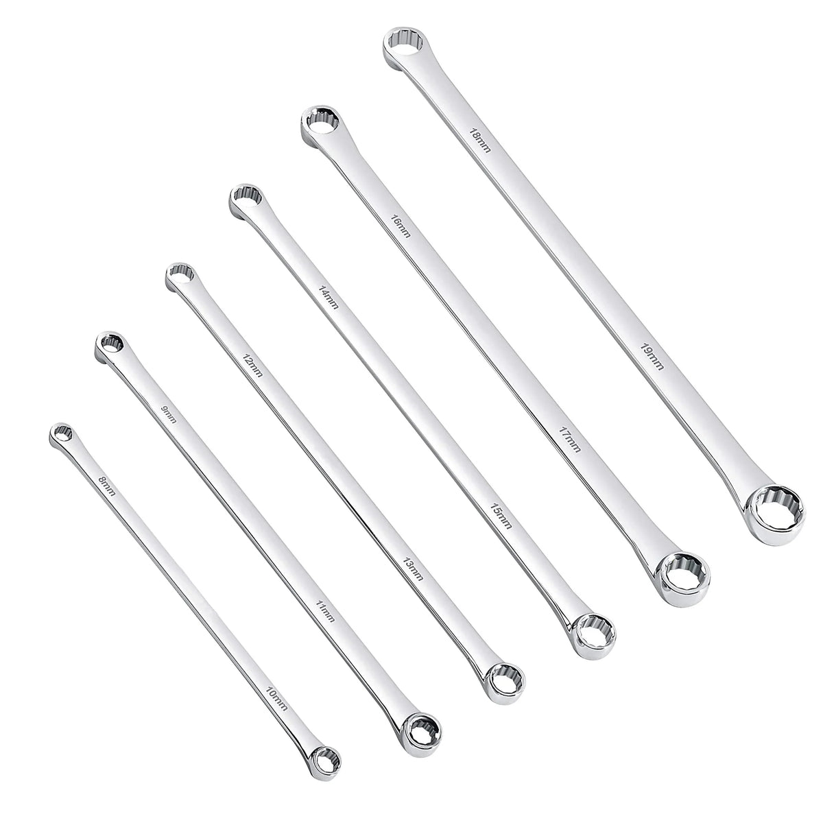SHINYORK Extra Long Combination Wrench Set Durable CRV Steel