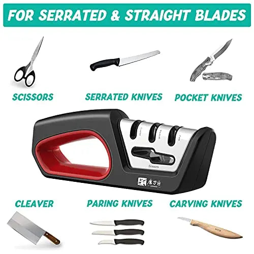 GRINDER Four In One Knife Sharpener For Knives And Scissors
