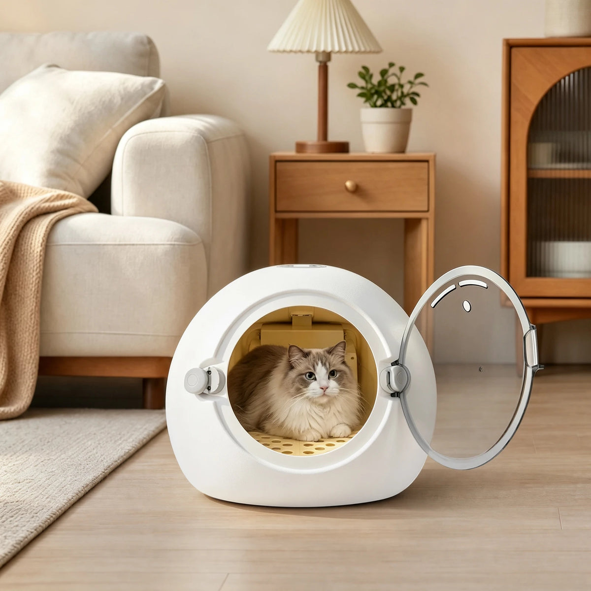 Portable Pet Dryer Box Adjustable Temperature for Cats and Puppies