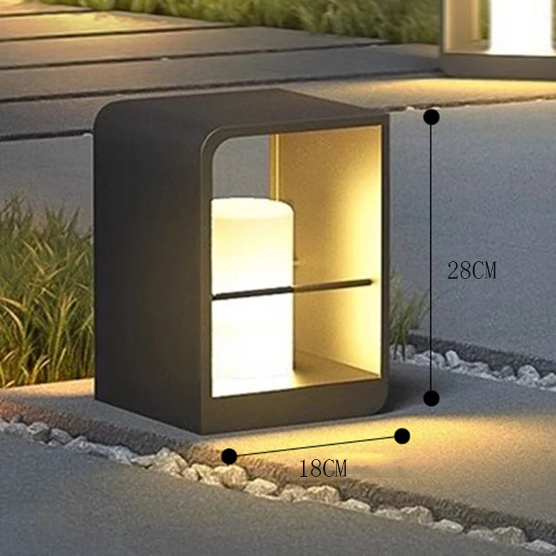 Outdoor Solar LED Floor Lamp for Lawn and Courtyard Lighting