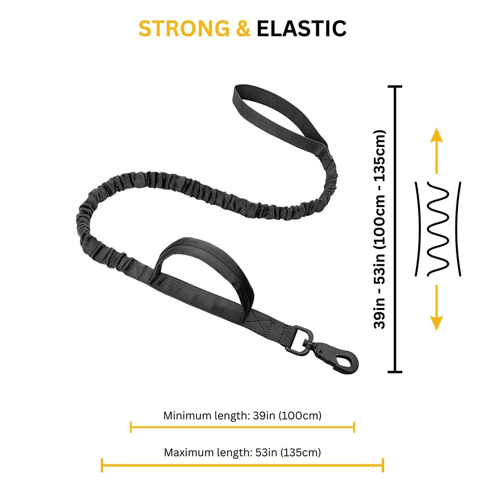 PETRAVEL Tactical Dog Harness and Leash Set for Training and Walks