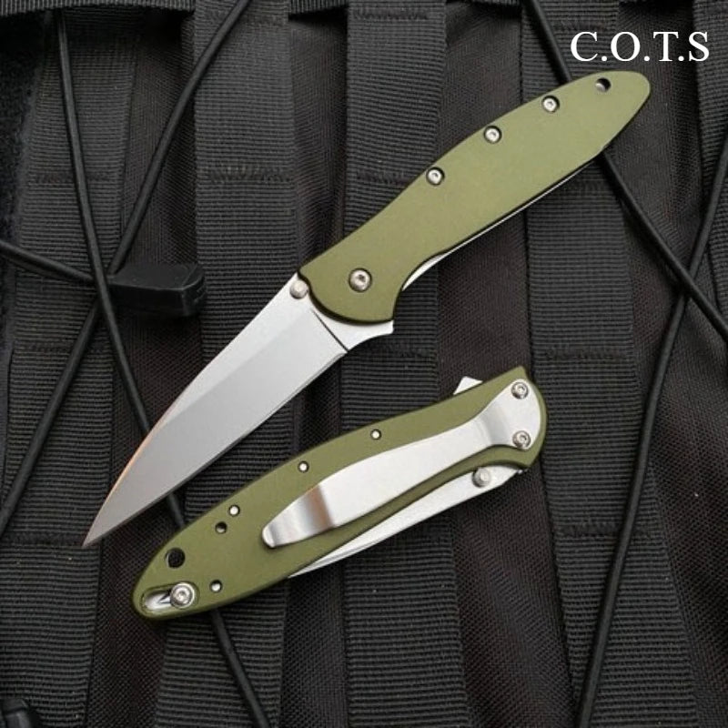 KS 1660 Ken Onion Leek Assisted Flipper Knife Stainless Blade