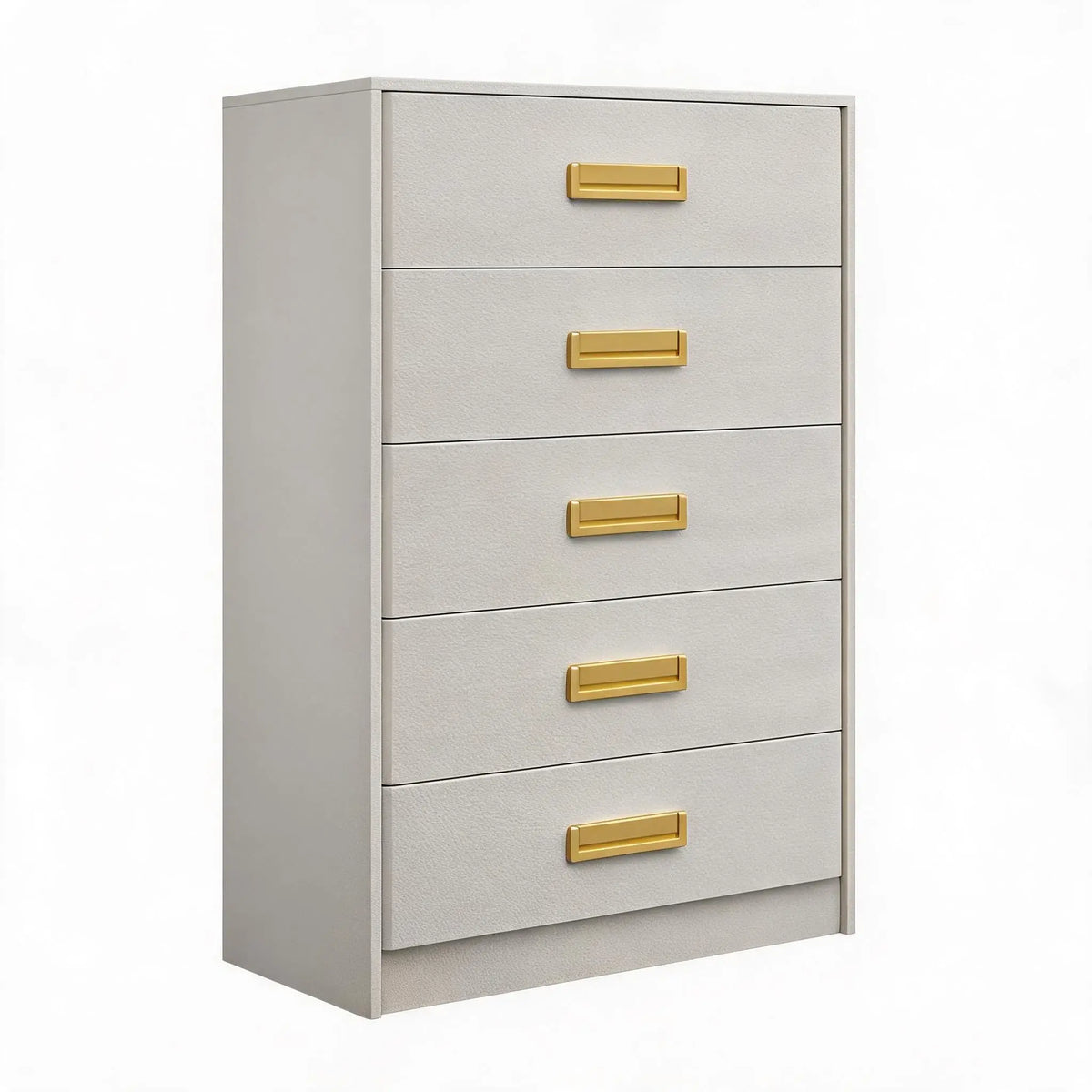 Modern Wooden Bedroom Chest Of Drawers With Elegant Beveled Finish