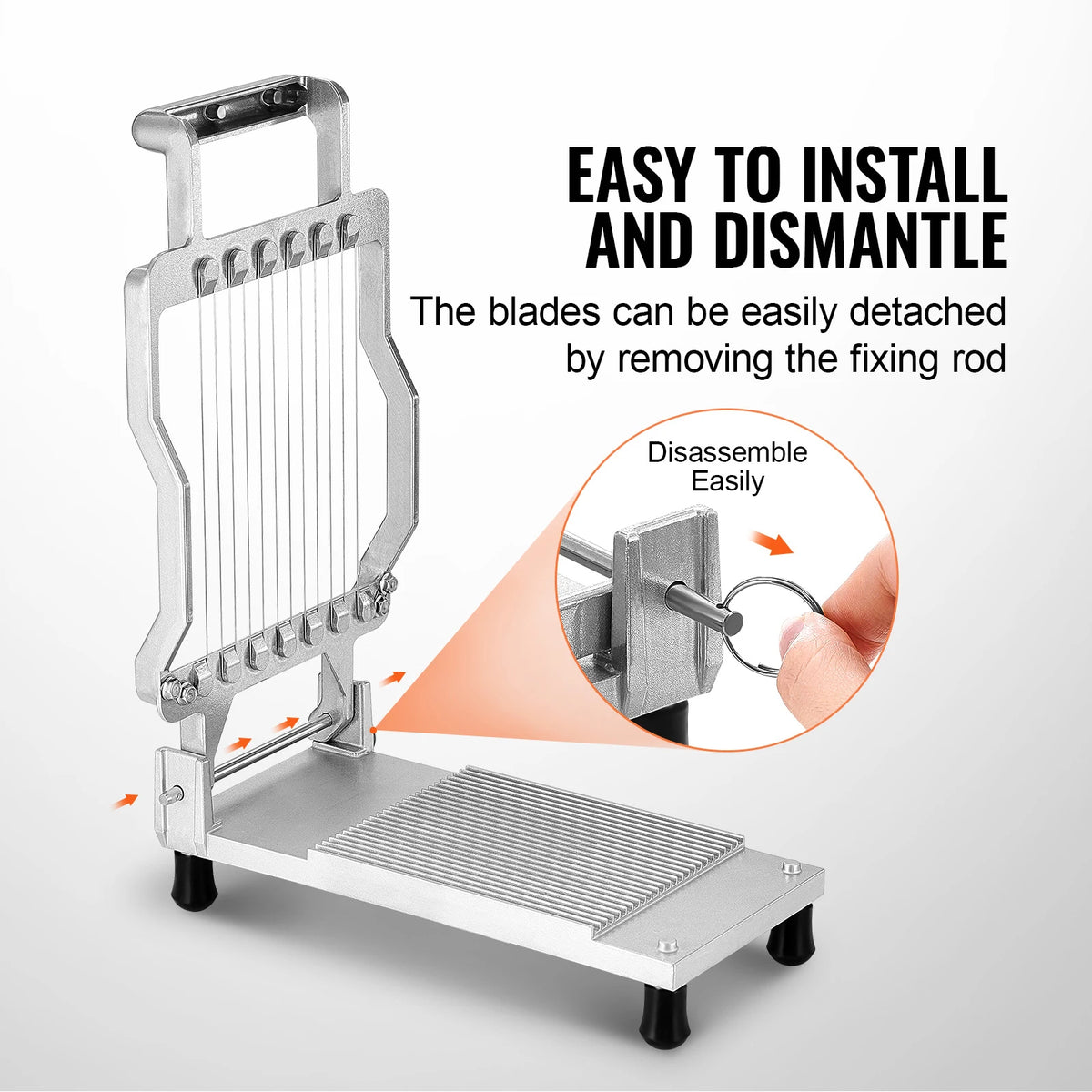 SucceBuy Aluminum Wire Cheese Slicer With Stainless Steel Blade
