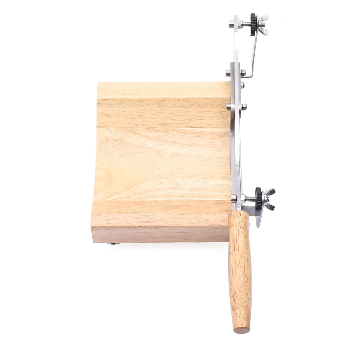 Heavy Duty Manual Kitchen Herb Slicer With Rubber Wood Base