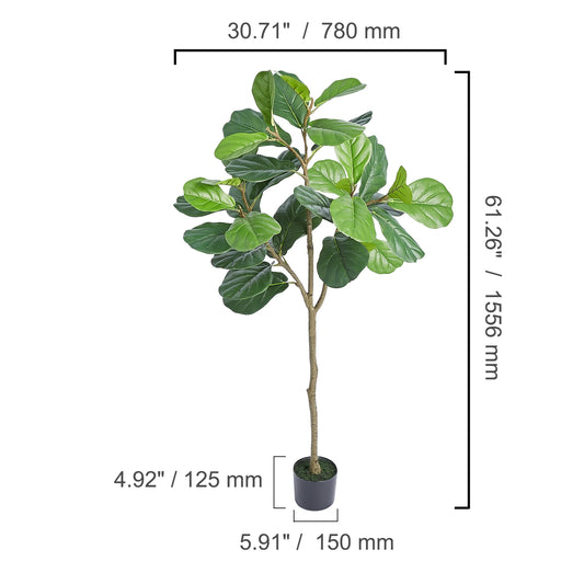 SucceBuy Artificial Olive Tree With Secure Base for Home Decor