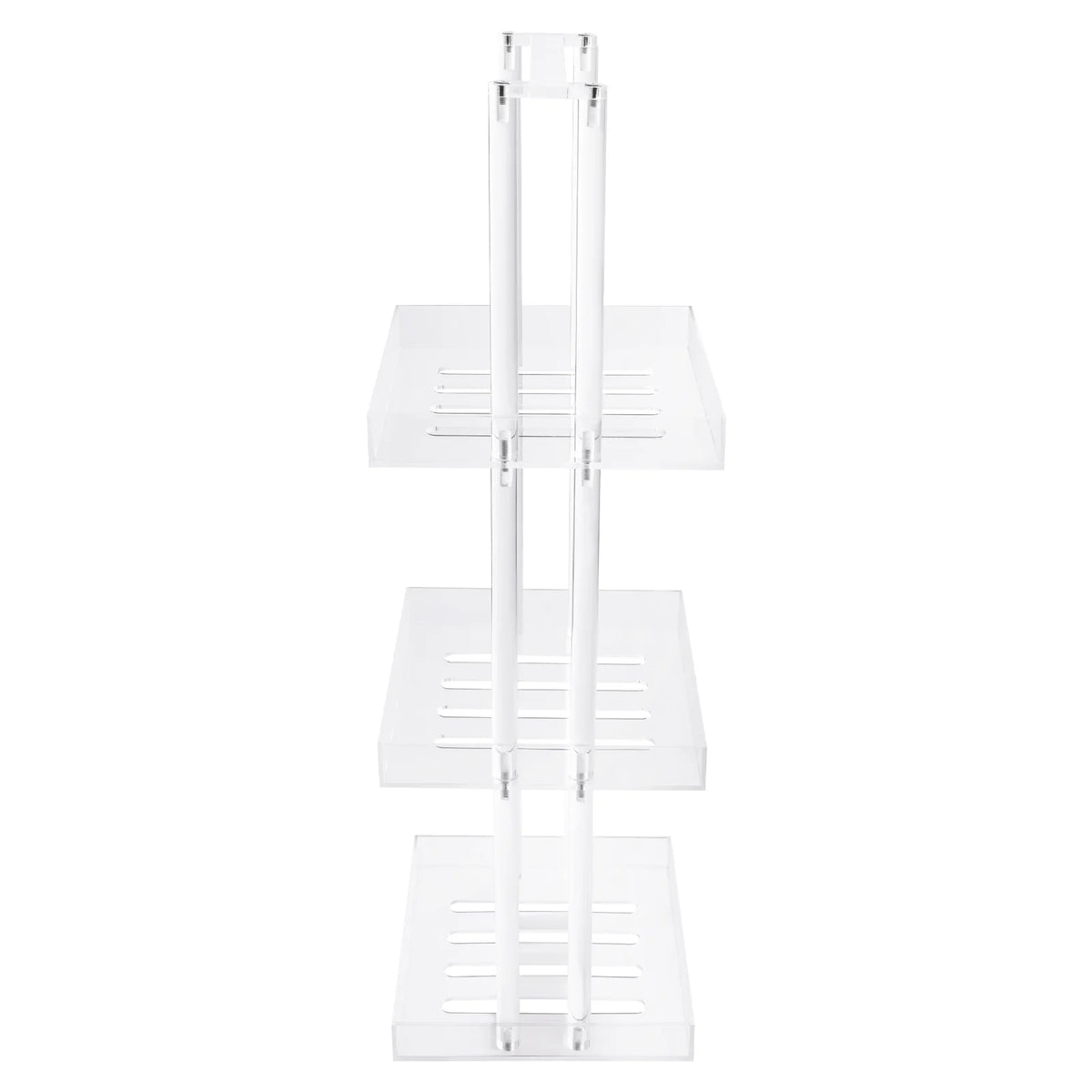 Bymaocar Three Tier Acrylic Shower Organizer Freestanding Corner Caddy