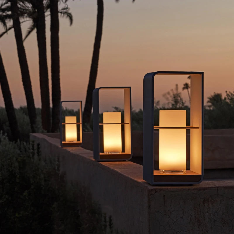 Outdoor Solar LED Floor Lamp for Lawn and Courtyard Lighting
