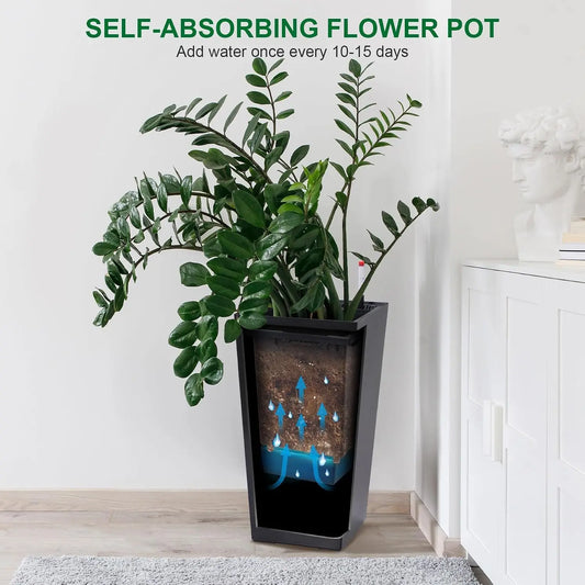 Twister Ck Self Watering Indoor Outdoor Garden Planter Set