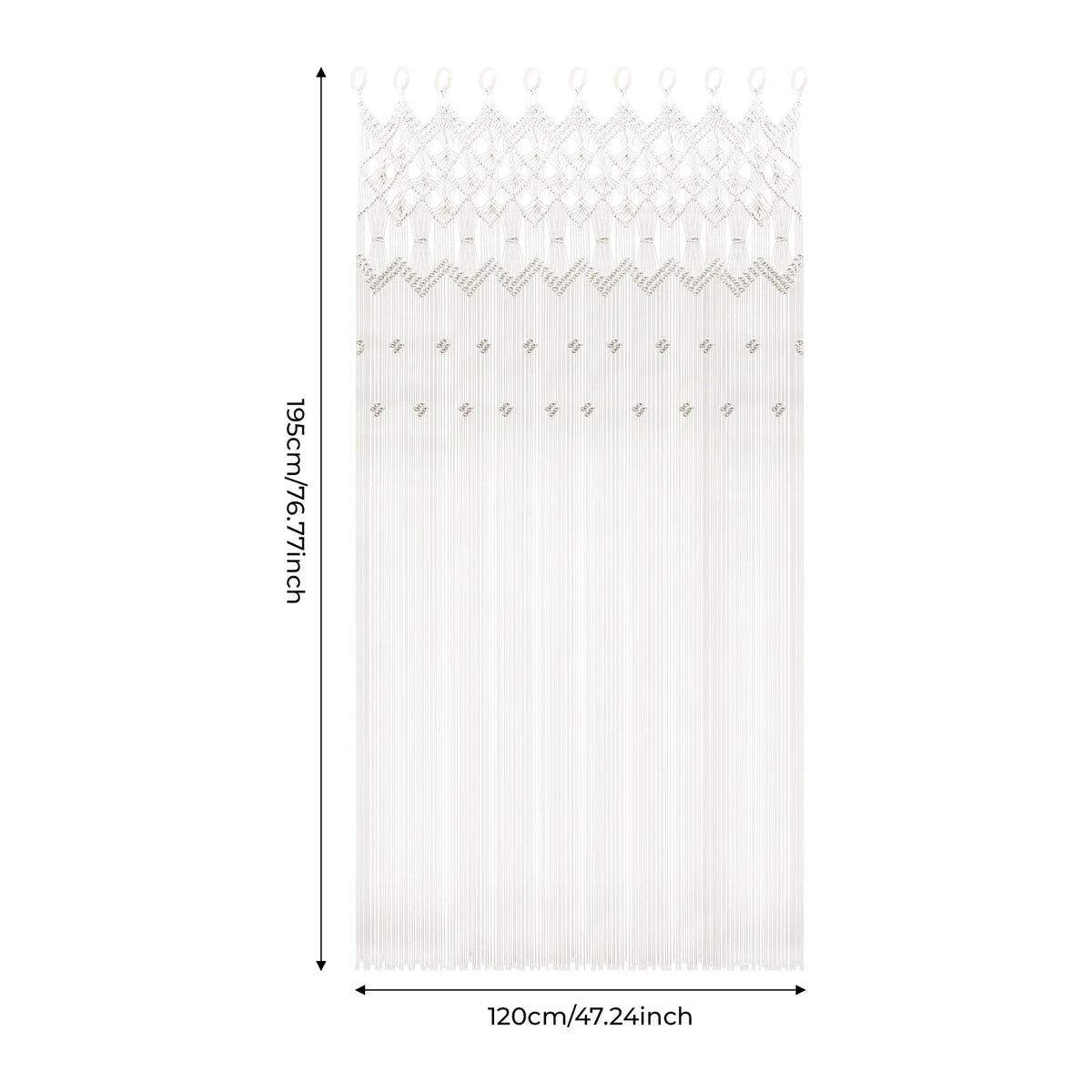 Premium Cotton Macrame Door Curtain For Home And Decor
