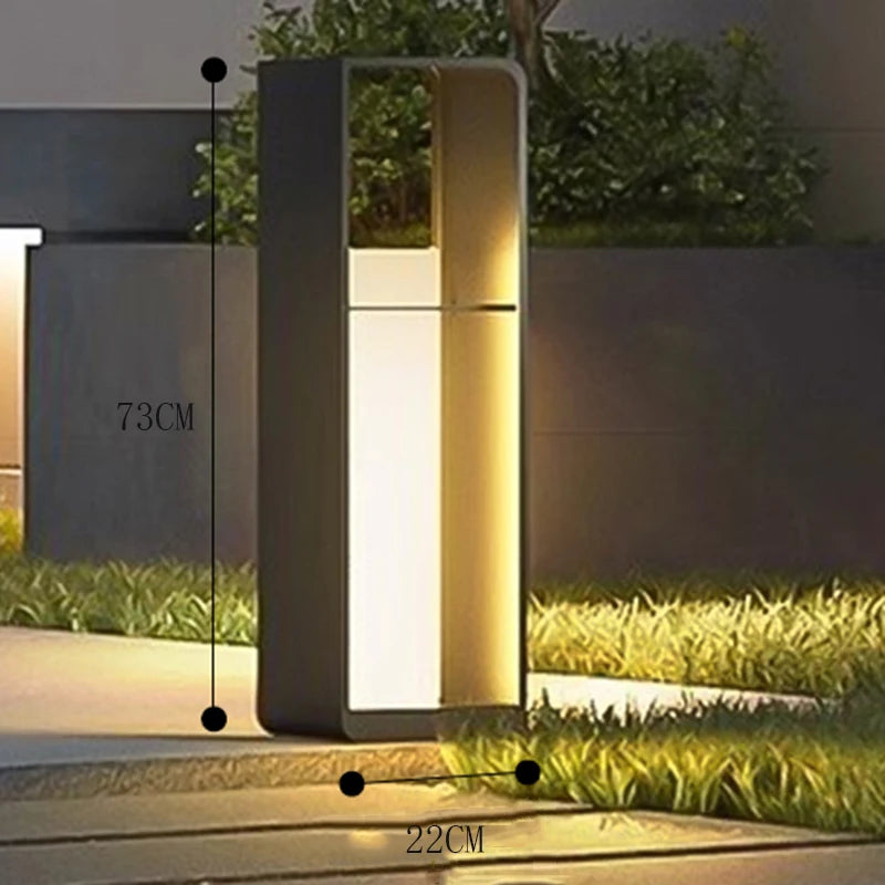 Outdoor Solar LED Floor Lamp for Lawn and Courtyard Lighting