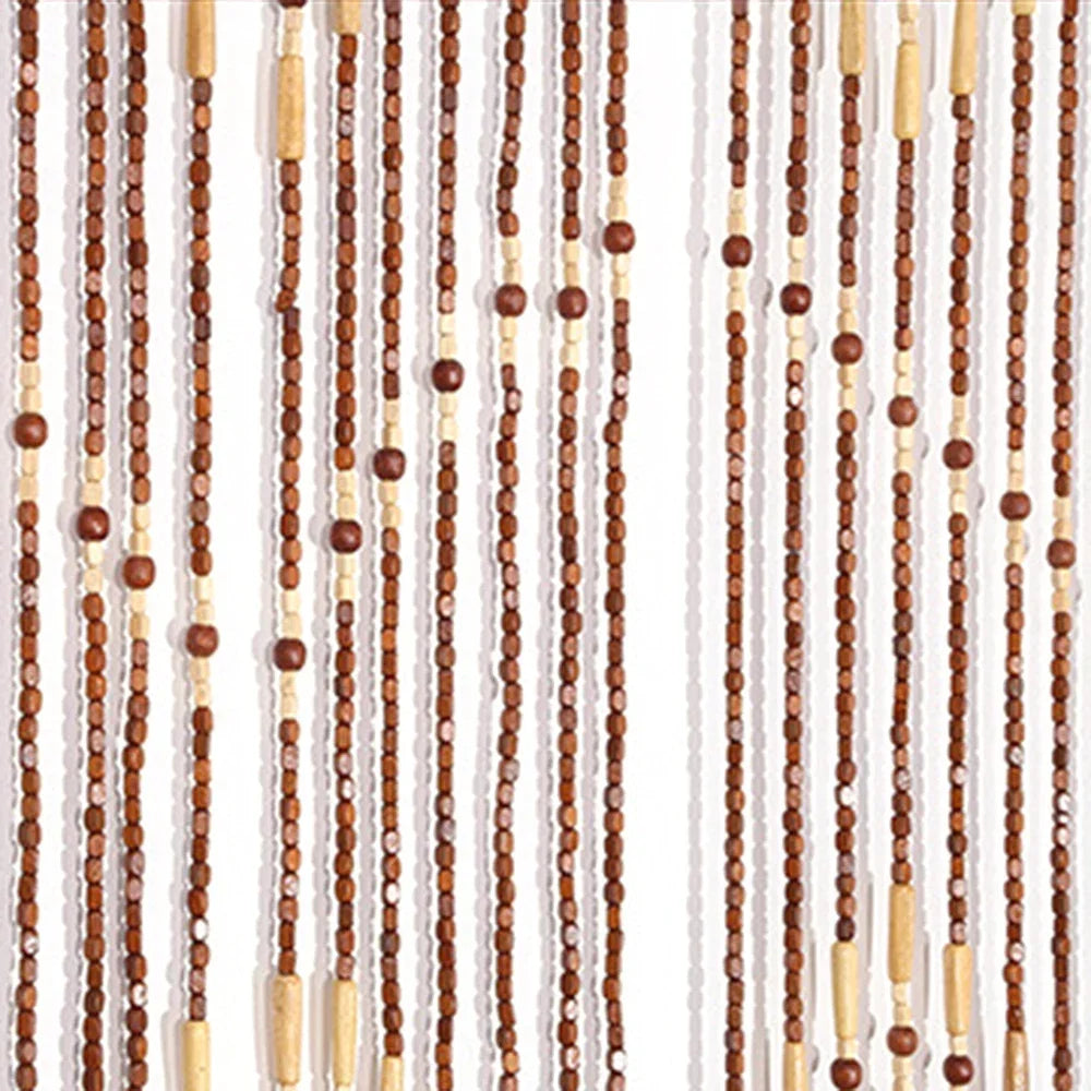 Bamboo Beaded Curtain Stylish Room Divider For Home Interior
