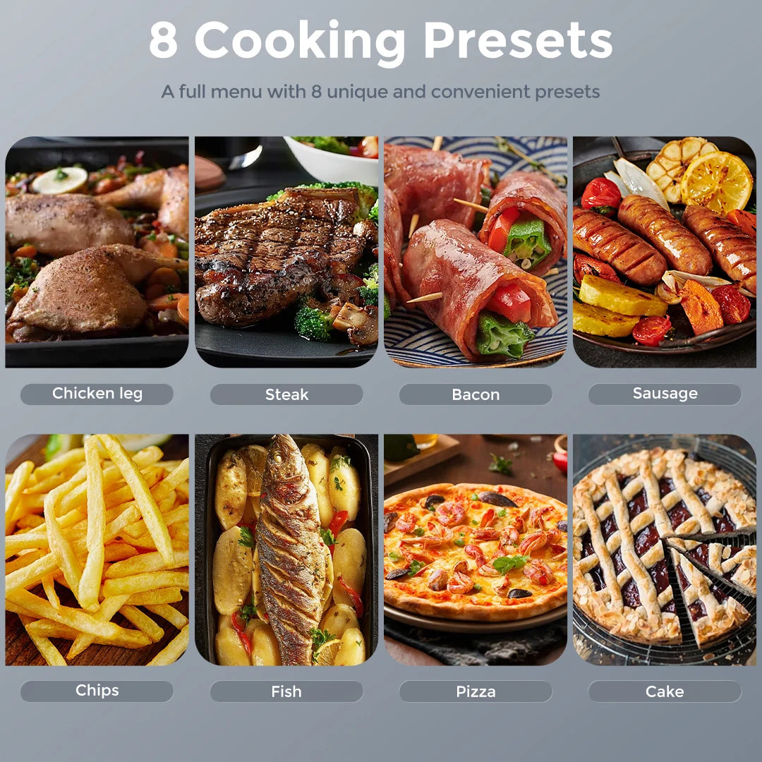 Sejoy 8-In-1 Digital Air Fryer Featuring Premium Ceramic Coating