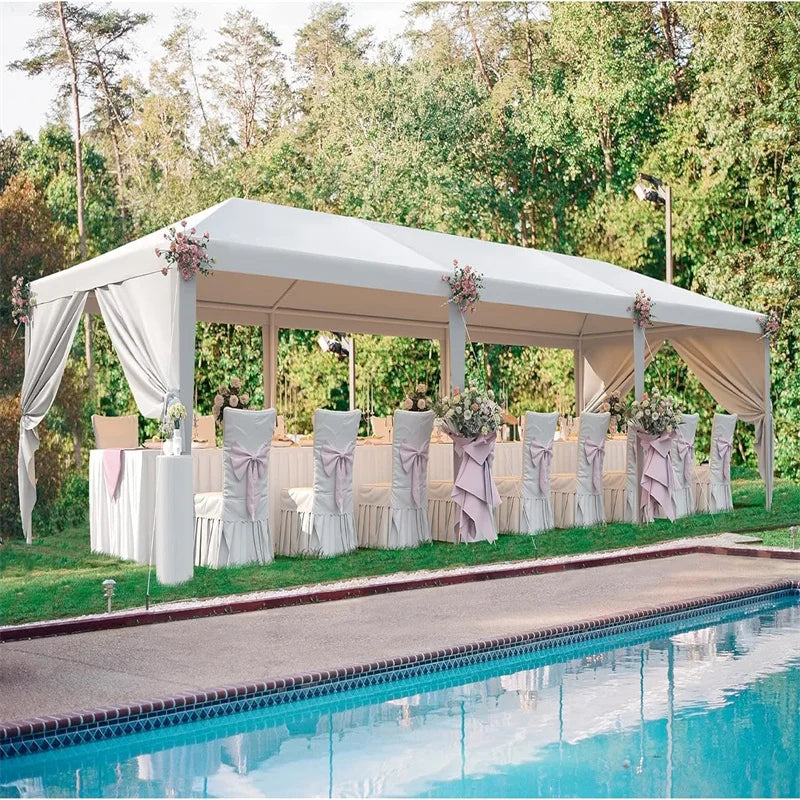 Tooluck Heavy Duty Party Gazebo With Waterproof Canopy And Sidewalls
