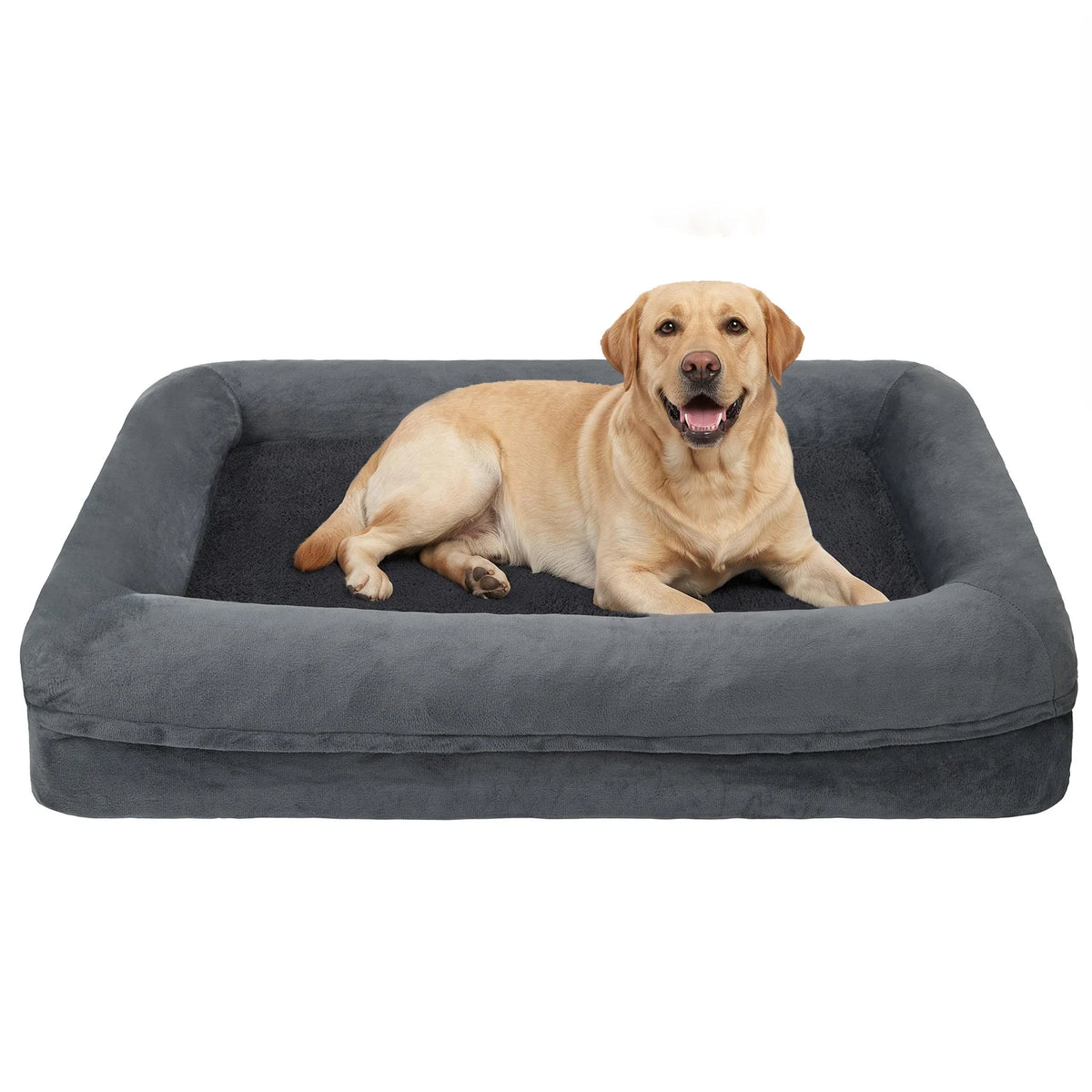 Outwind Orthopedic Bolster Dog Bed Washable Non Slip Bottom