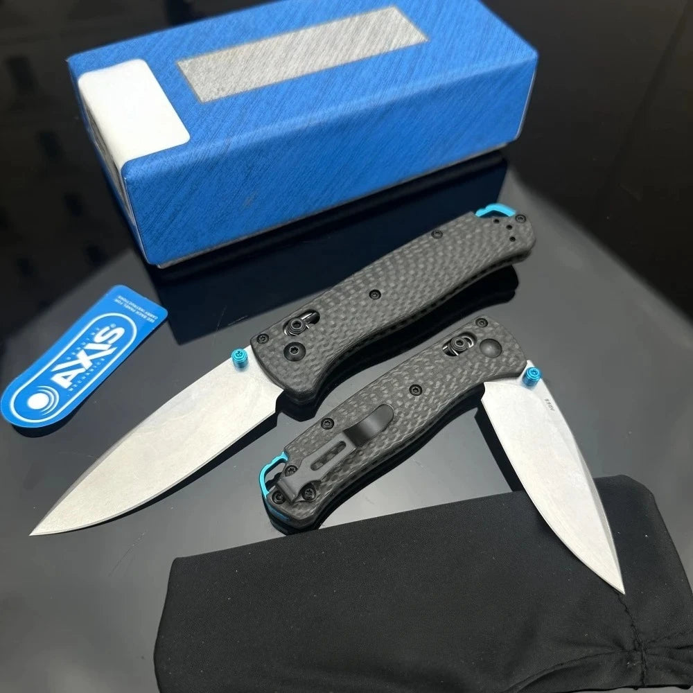 BM Bugout Folding Pocket Knife Carbon Fiber Handle AXIS Lock