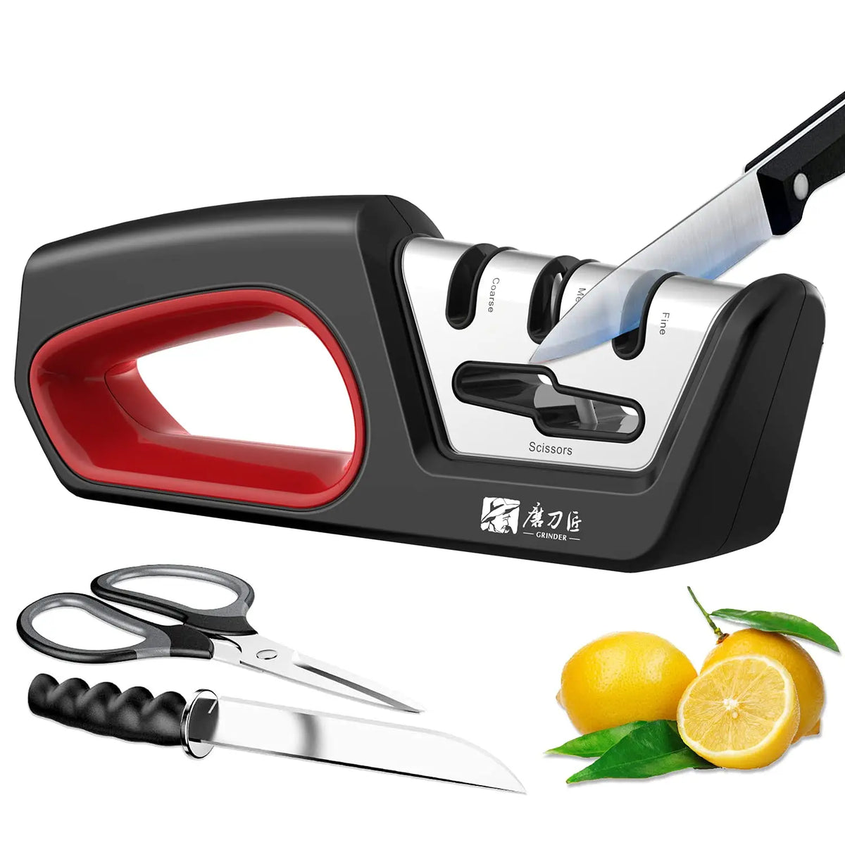 GRINDER Four In One Knife Sharpener For Knives And Scissors