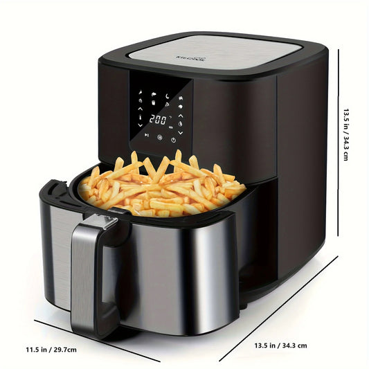 KitCook 1500 Watt Air Fryer With Eight Presets And Timer