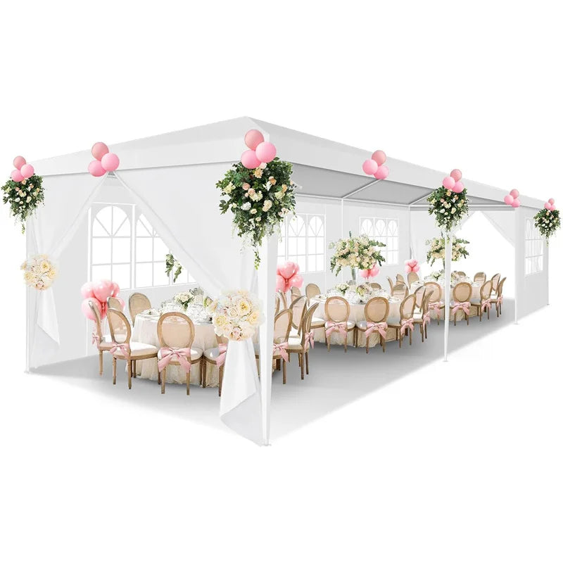 Tooluck Heavy Duty Party Gazebo With Waterproof Canopy And Sidewalls