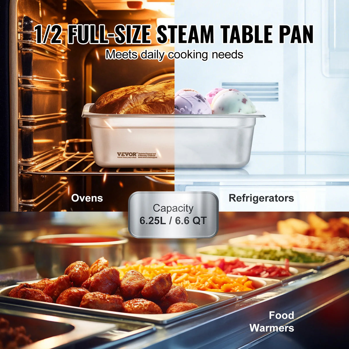 Succebuy Commercial Catering Pan Set With Lids Restaurant Storage