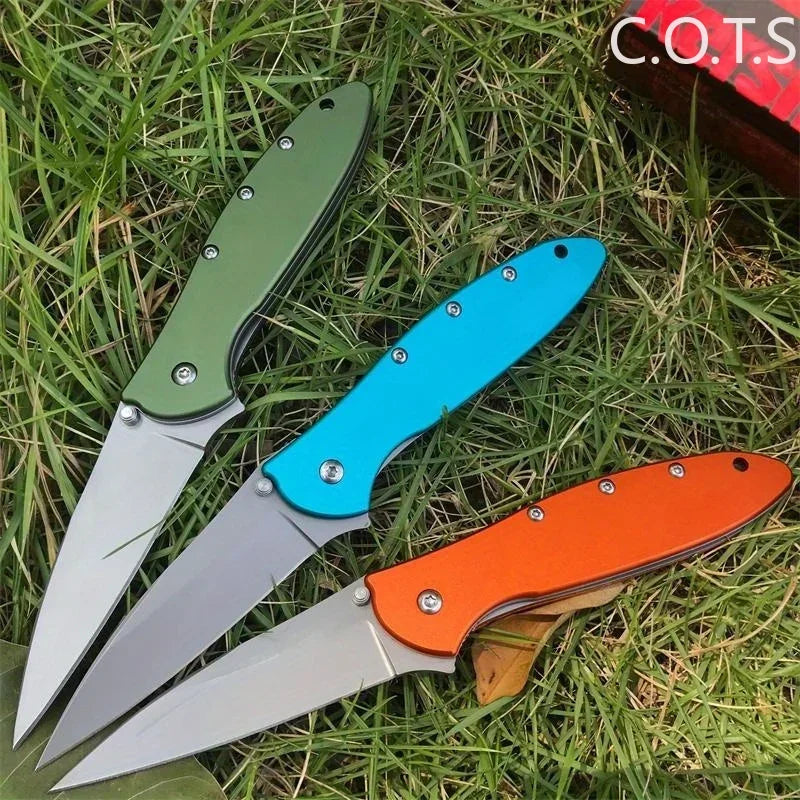 KS 1660 Ken Onion Leek Assisted Flipper Knife Stainless Blade