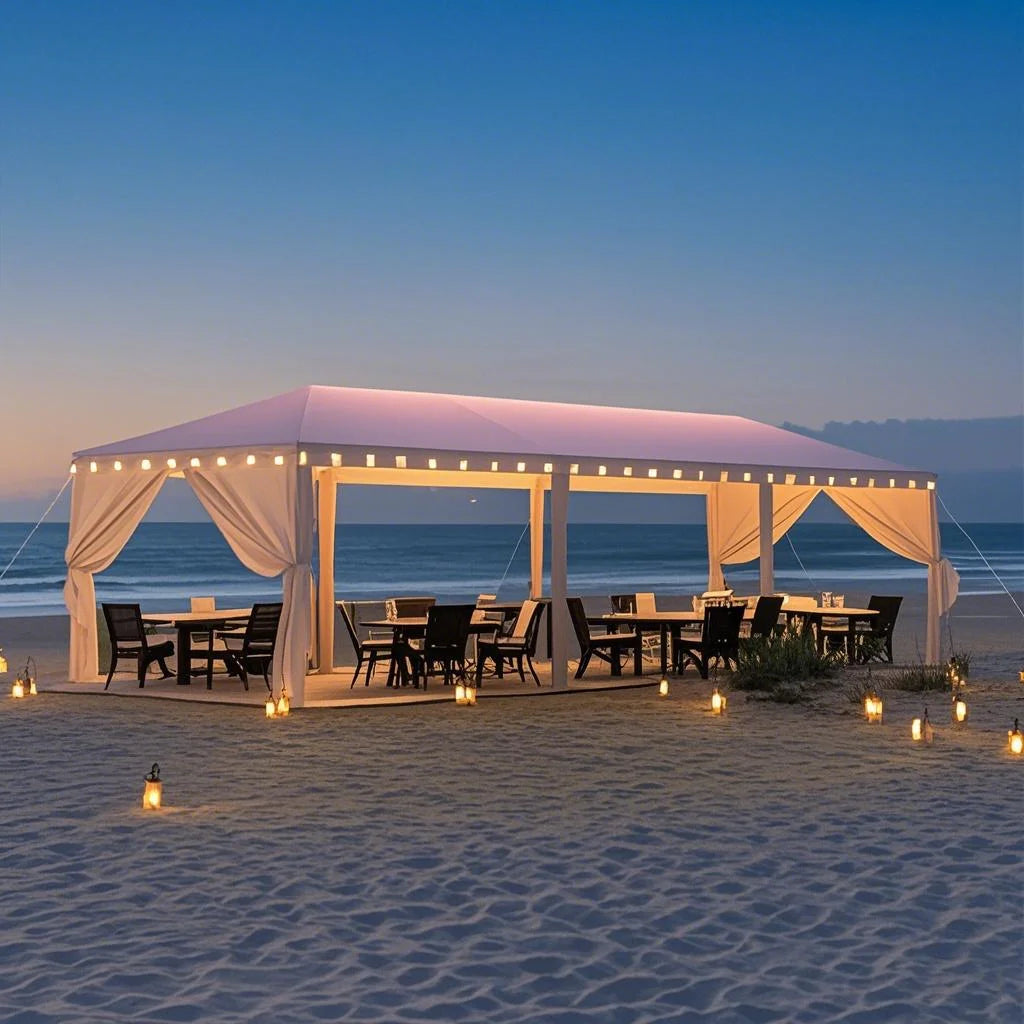 Tooluck Heavy Duty Party Gazebo With Waterproof Canopy And Sidewalls