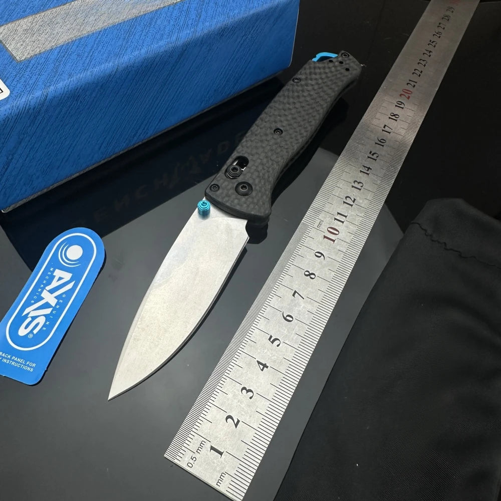 BM Bugout Folding Pocket Knife Carbon Fiber Handle AXIS Lock
