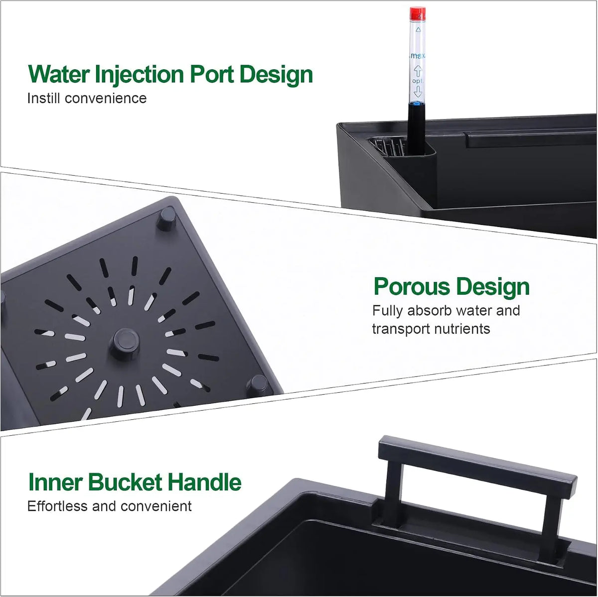 Twister Ck Self Watering Indoor Outdoor Garden Planter Set