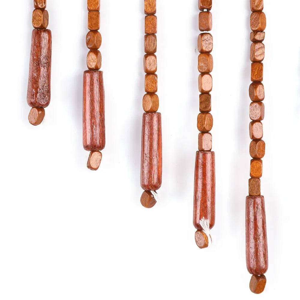 Bamboo Beaded Curtain Stylish Room Divider For Home Interior